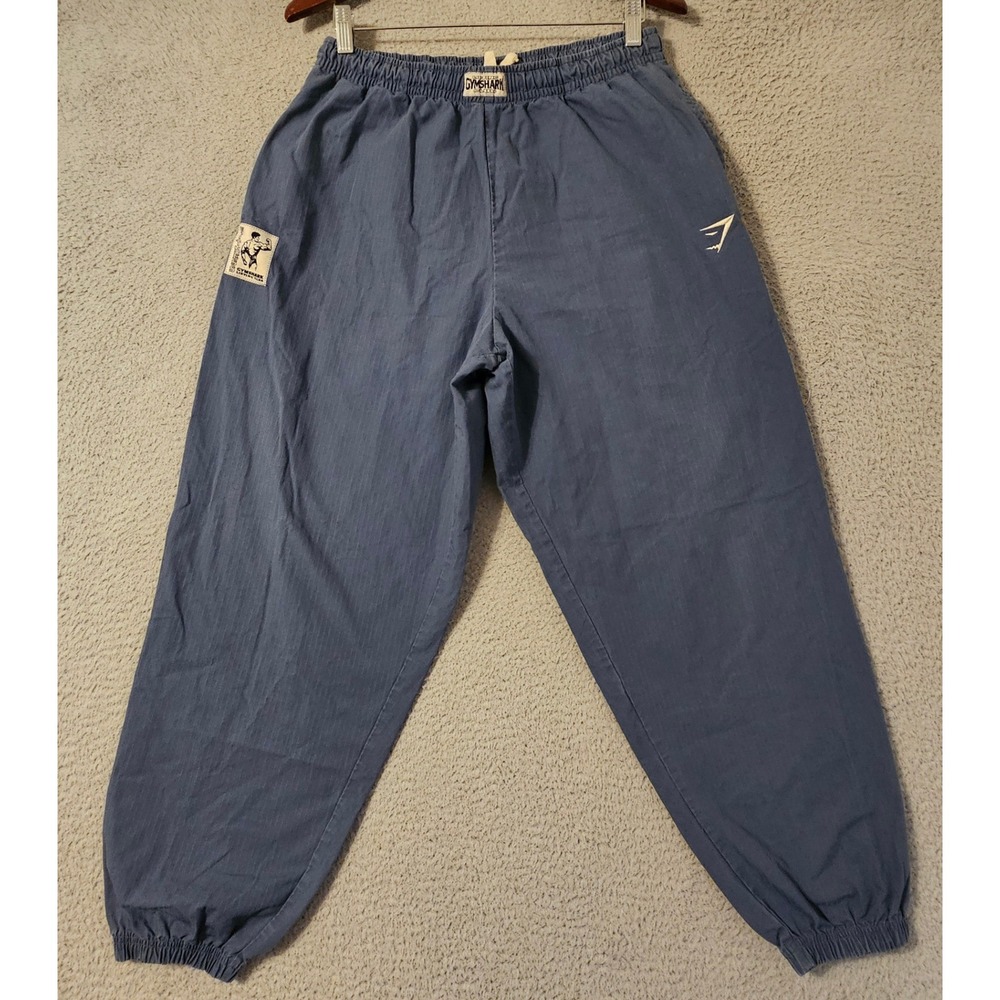 Gymshark Mens Blue Ripstop Joggers Pumper Pants Size Large A6A3R-UCTP-L-AJ2
